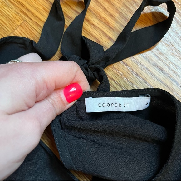 Cooper St. black peplum top size medium - Picture 4 of 5